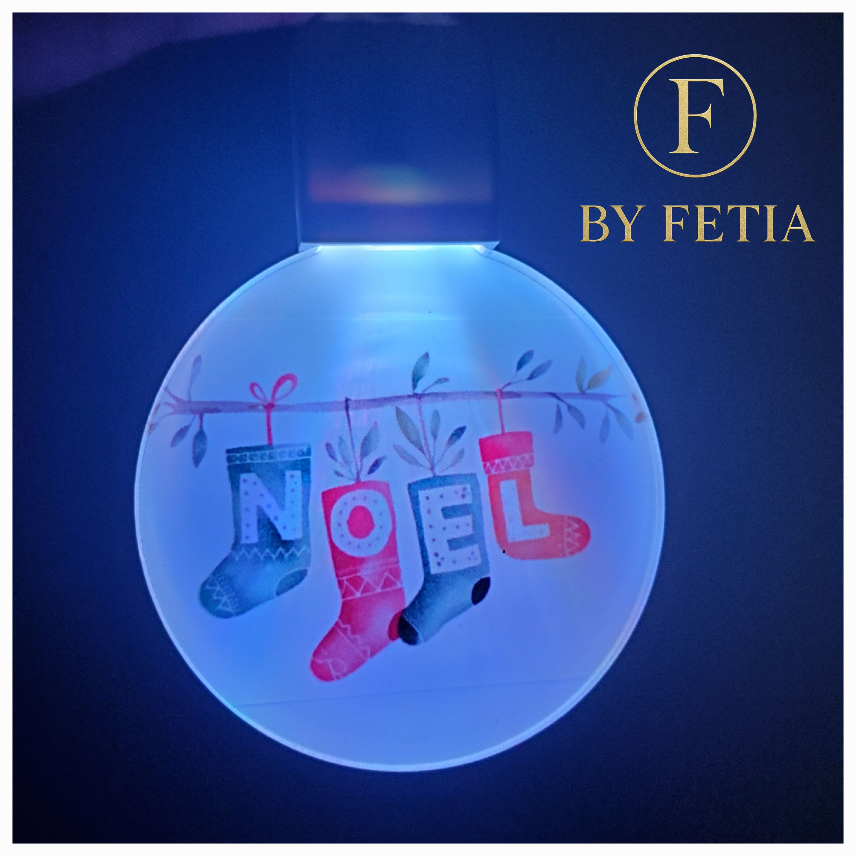 Boules de Noel Lumineuses "By Fetia"