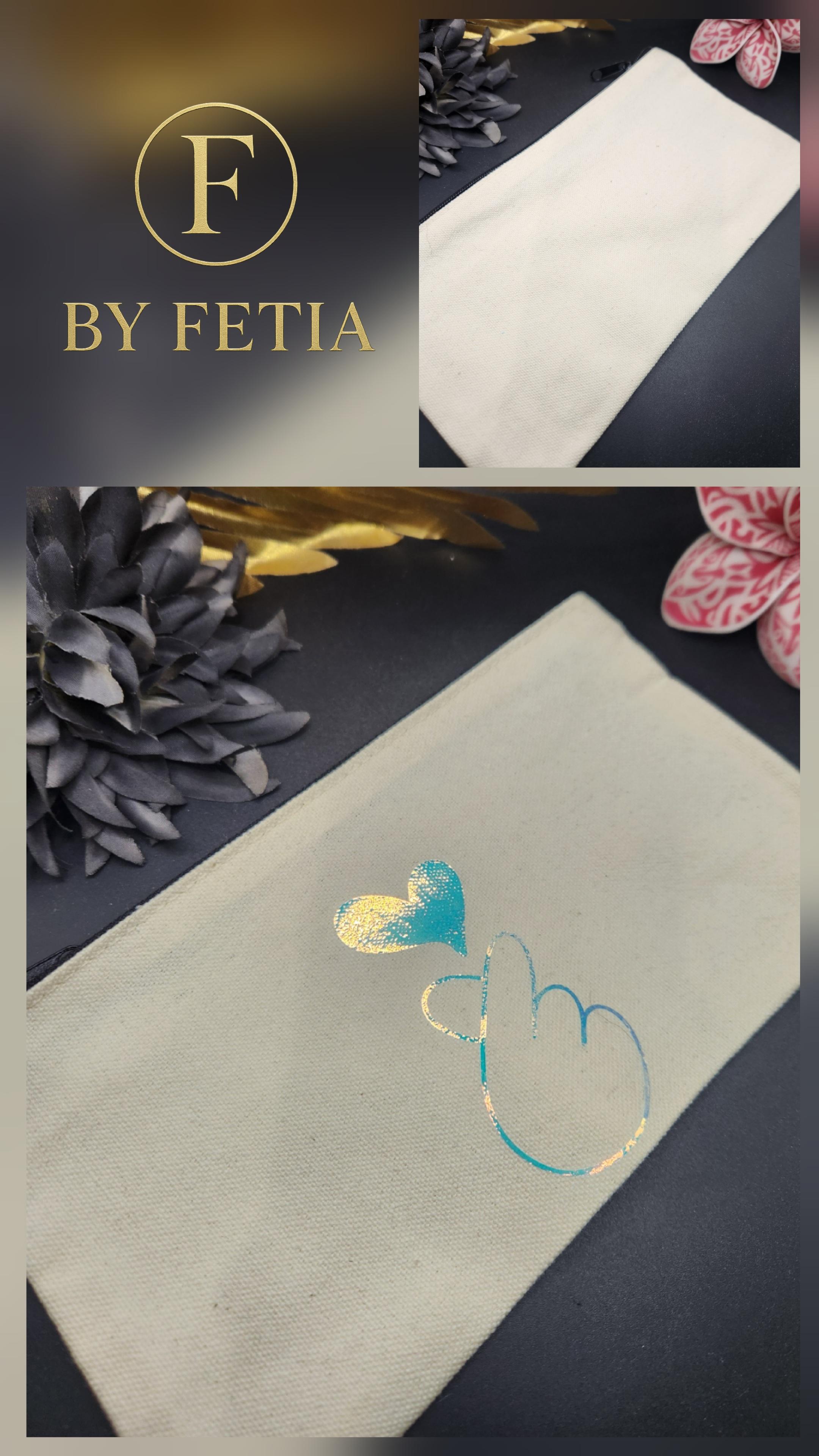 Pochettes floquées “By Fetia”