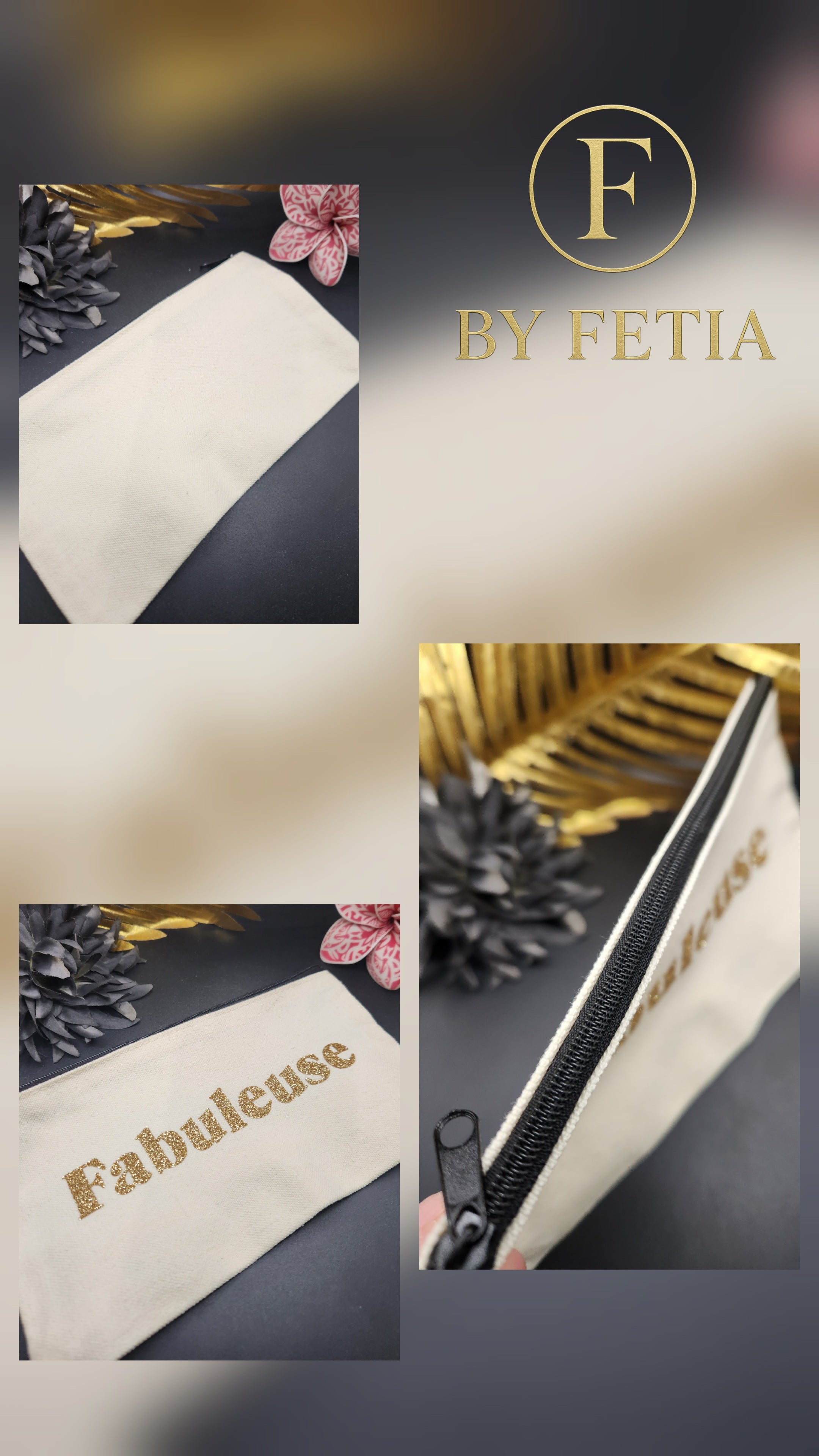 Pochettes floquées “By Fetia”