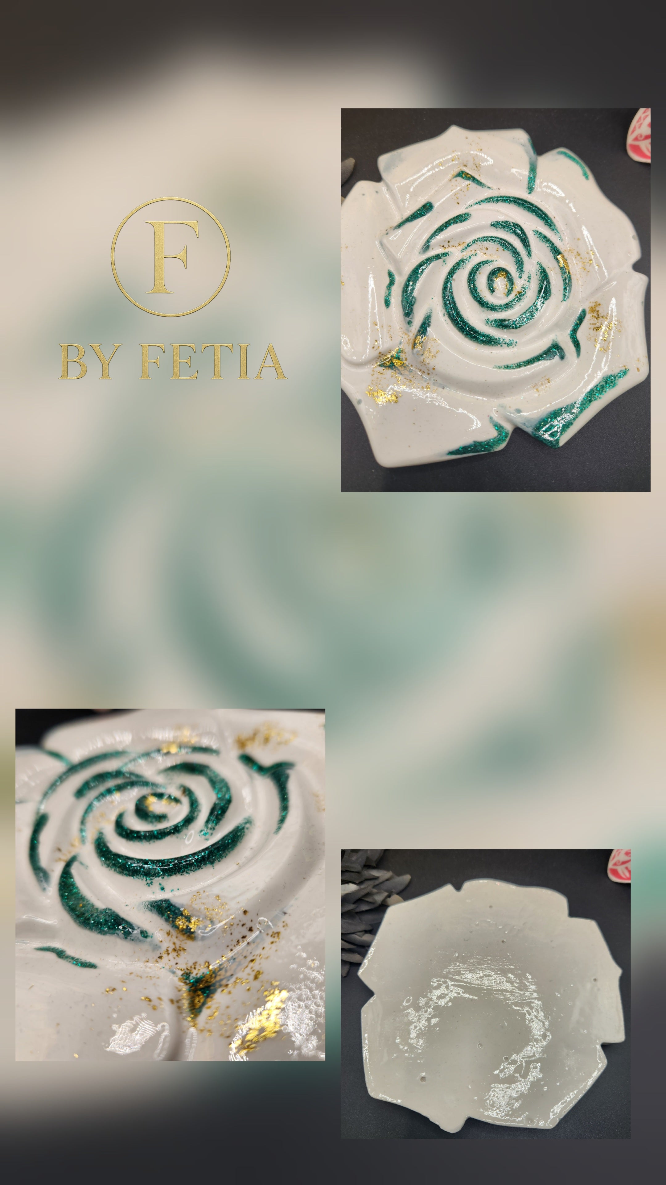 Vides poches ou Dessous de verre ou Déposes Bijoux "By Fetia"