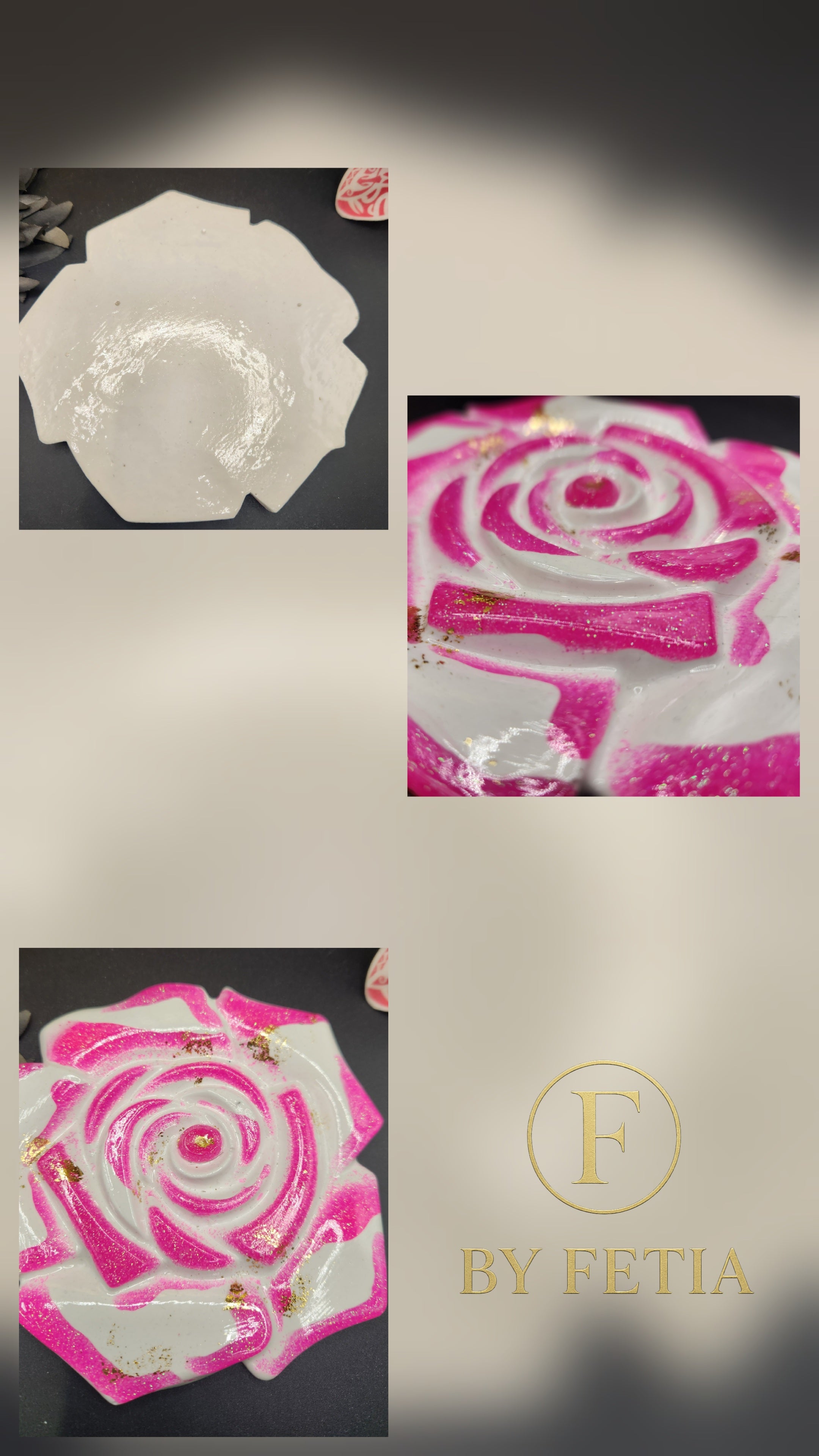 Vides poches ou Dessous de verre ou Déposes Bijoux "By Fetia"